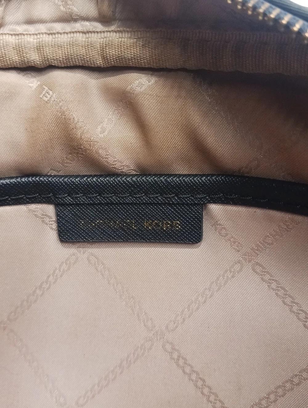 Michael Kors Navy and Black Crossbody Camera Bag